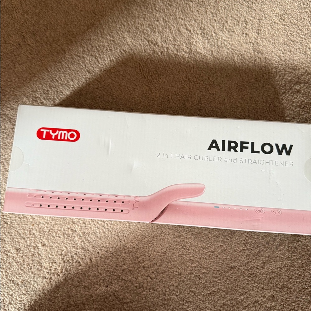 TYMO Pink 2-in-1 Hair Curler and Straightener